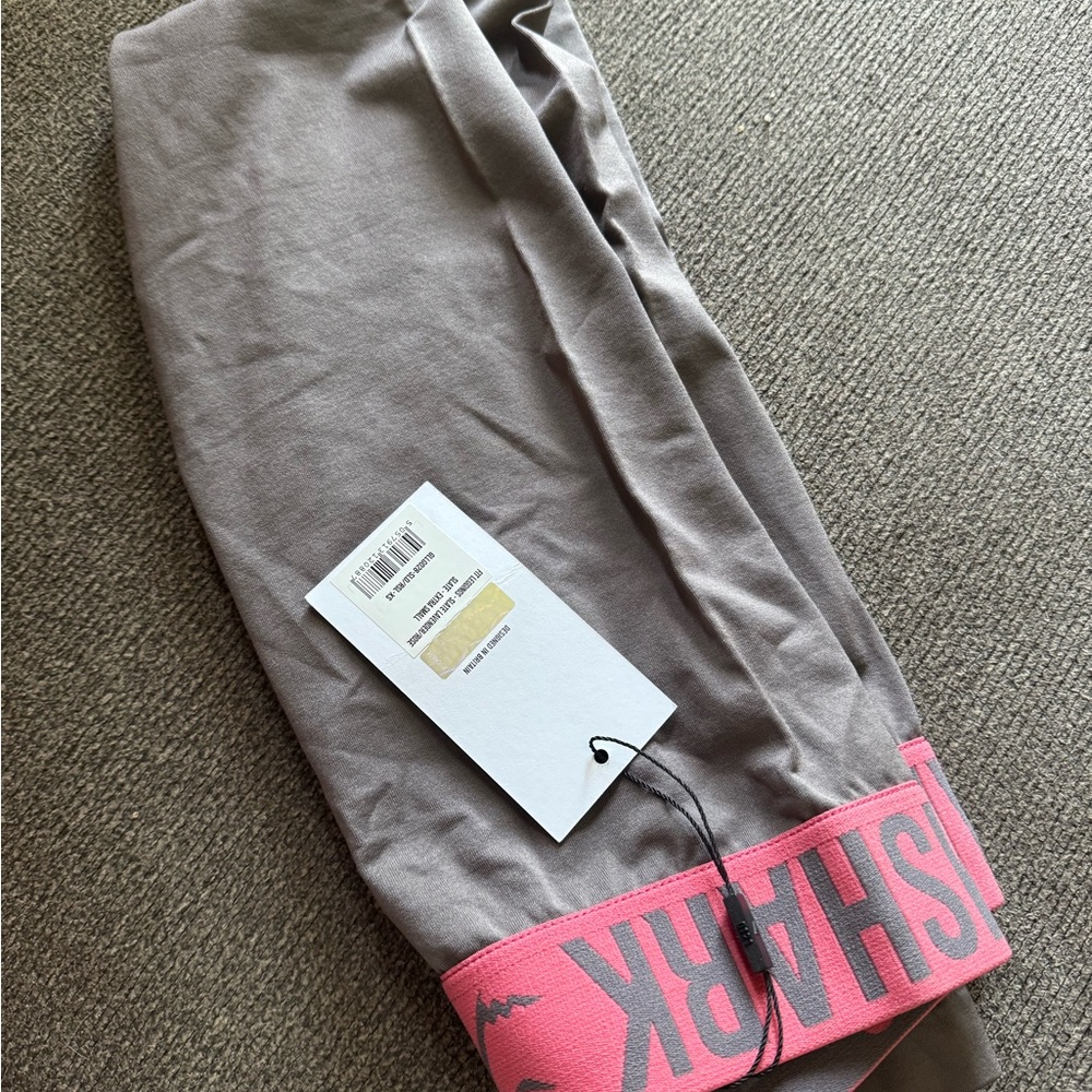Gray and Pink Gymshark Leggings XS